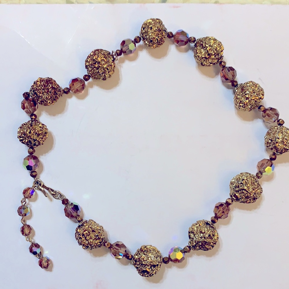 Vintage crystal necklace